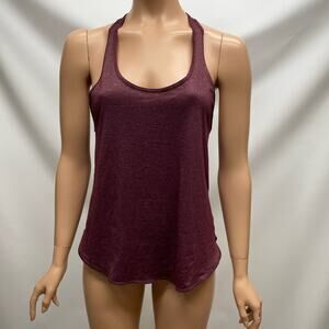 Lululemon 105 Singlet Heathered Bordeaux Drama sz 2